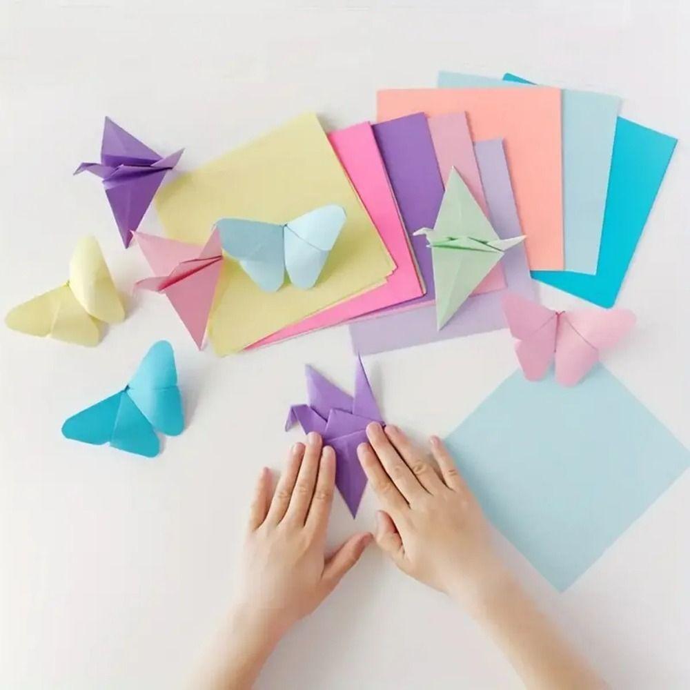 10 Colors Random Origami Paper Multipurpose Colored Paper New Stationery Paper