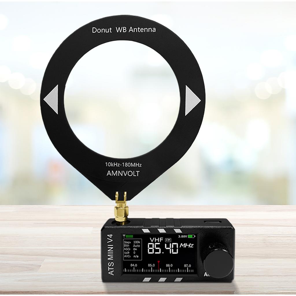 AMNVOLT V4 ATS MINI SI4732 Радиоприемник Полный диапазон DSP Радио FM AM SSB LSB USB Приемник со встроенным Hi-Z Усилителем для наушников с 2 Антеннами