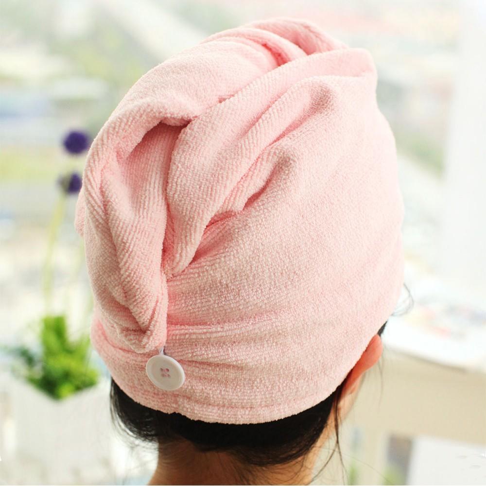 Women Shower Spa Wrap Hat Magic Drying Quick Dry Hair Towel Turban Microfiber