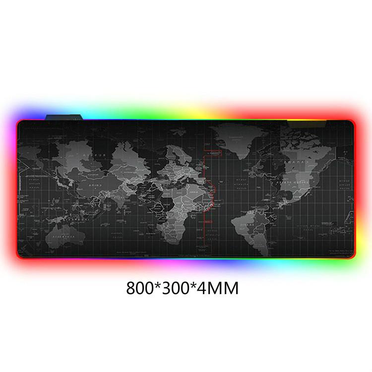 30*80/40*90 см коврик для мыши RGB игровой коврик для компьютерной мыши со светодиодной подсветкой большой коврик для мыши для настольной клавиатуры коврик для мыши