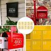 10pcs For Signs Door Home Address Yard Garden Decor Reflective Mailbox Numbers Sticker