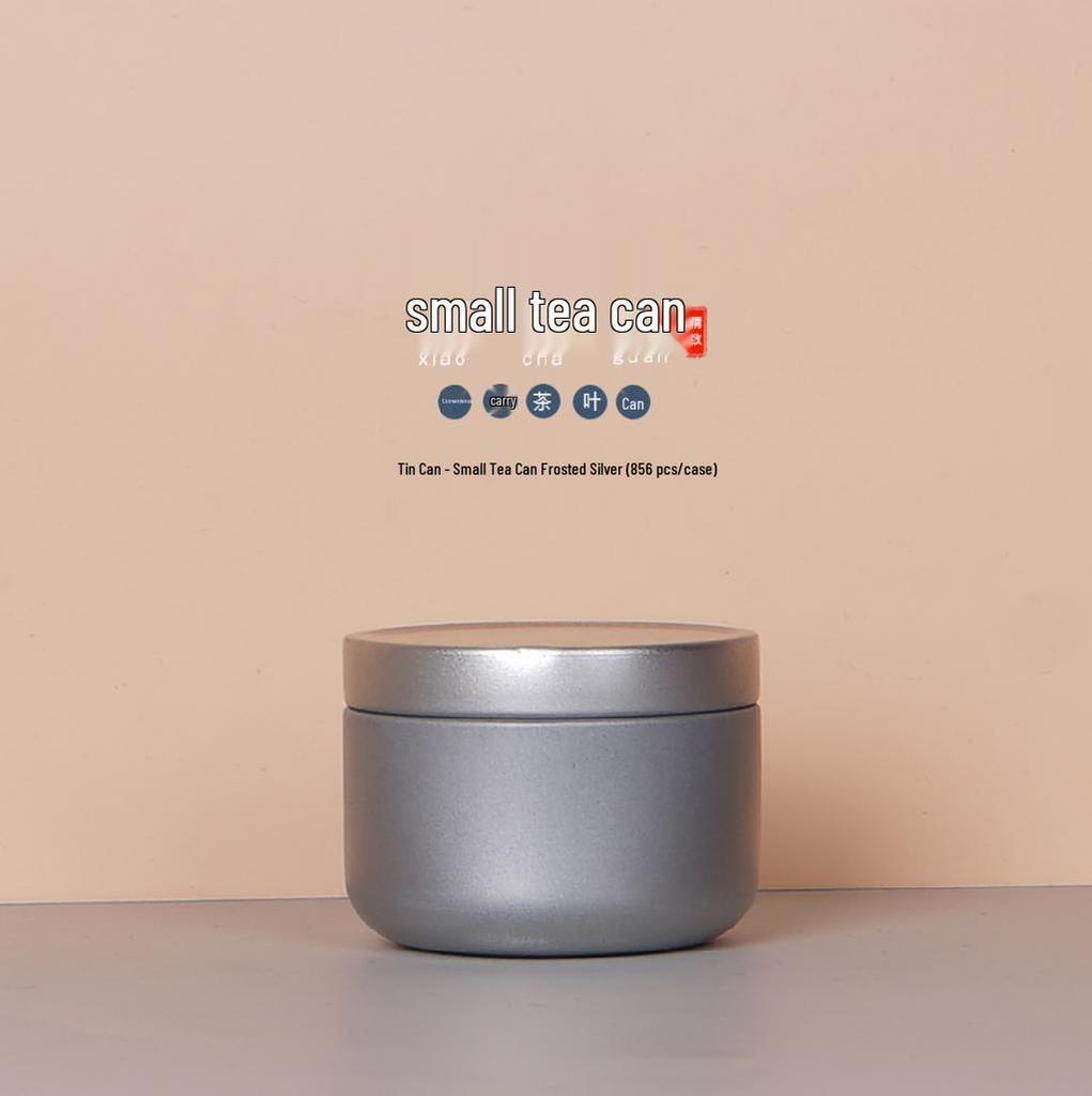 Customizable Mini Portable Tea Tin Set - Travel-Ready, Sealed & Empty