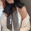 Silk Material Silk Scarf Thin Long Narrow Scarf Fashion Decorative Scarf  Women