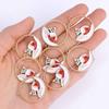 10Pcs Shiny Snowflake Charms Jewelry Making Women's Zircon Necklace Earrings Party Gift Festival Clavicle Chain Jewelry Pendant