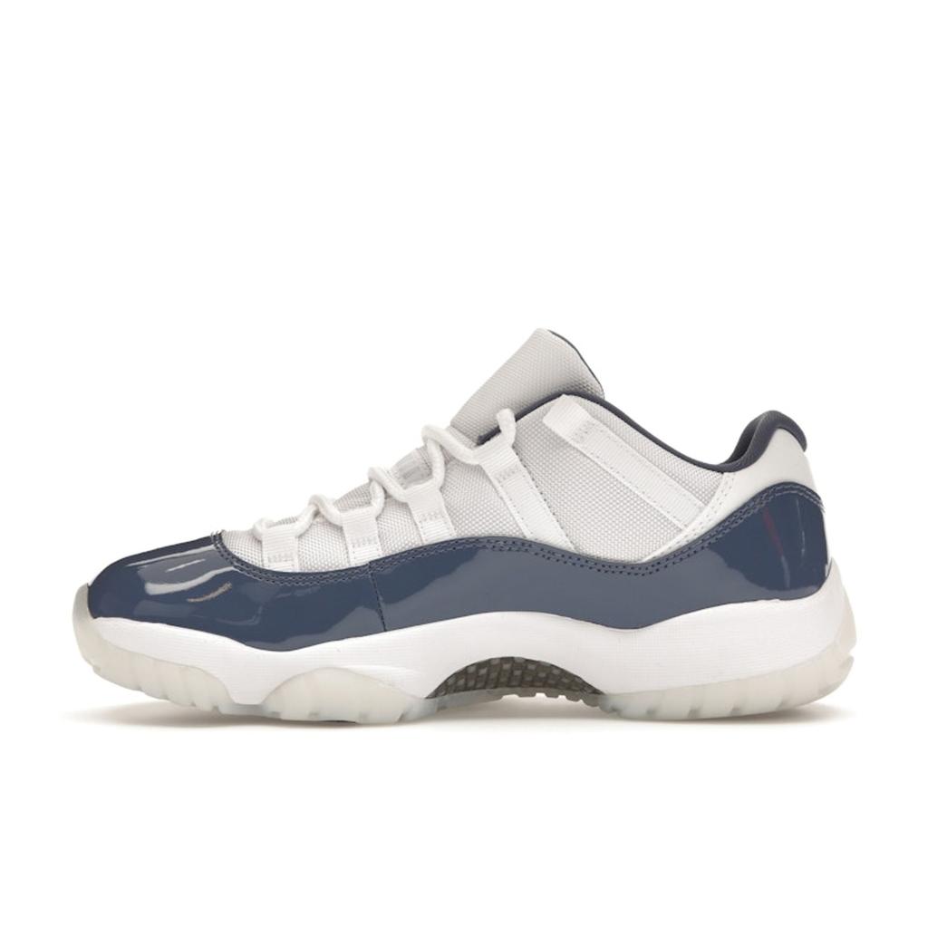 Air Jordan 11 Retro Low Diffused Blue Men Sneakers White Midnight-Navy Football-Grey FV5104-104