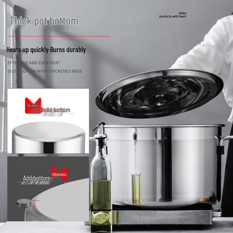 Extra Thick Stainless Steel Soup Pot with Lid