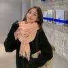 Women'S Thick Warm Solid Color Scarf Autumn And Winter New Style Cashmere Scarf Versatile Wool Scarf