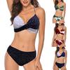 Женский мягкий бюстгальтер пуш-ап комплект бикини купальник купальный костюм купальники