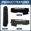 Dashboard Cover Dash Cover Mat Carpet for Toyota 4RUNNER 2003-2009 Polyester Black