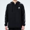 adidas Мужская ветровка с капюшоном 3-Stripes Wb Черная GV5256