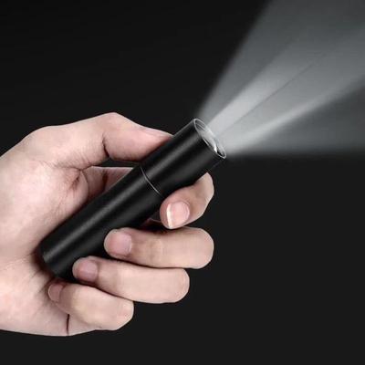 Мини портативный светодиодный фонарик USB перезаряжаемый небольшой карманный фонарь со встроенным аккумулятором фиксированный фокус масштабируемый походный поисковый фонарь