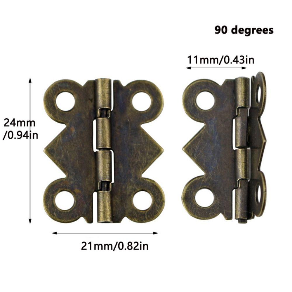 10Pcs Antique Cabinet Butterfly Hinge Decorative Butterfly Door Hinge Jewellery Box Hinge Drawer