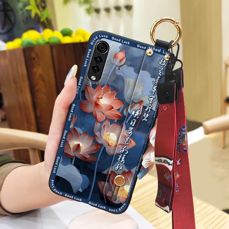 Водонепроницаемый чехол для телефона в китайском стиле для LG Velvet 4G/5G, ремешок на запястье, браслет, противоударный, пыленепроницаемый, кольцо-держатель для телефона