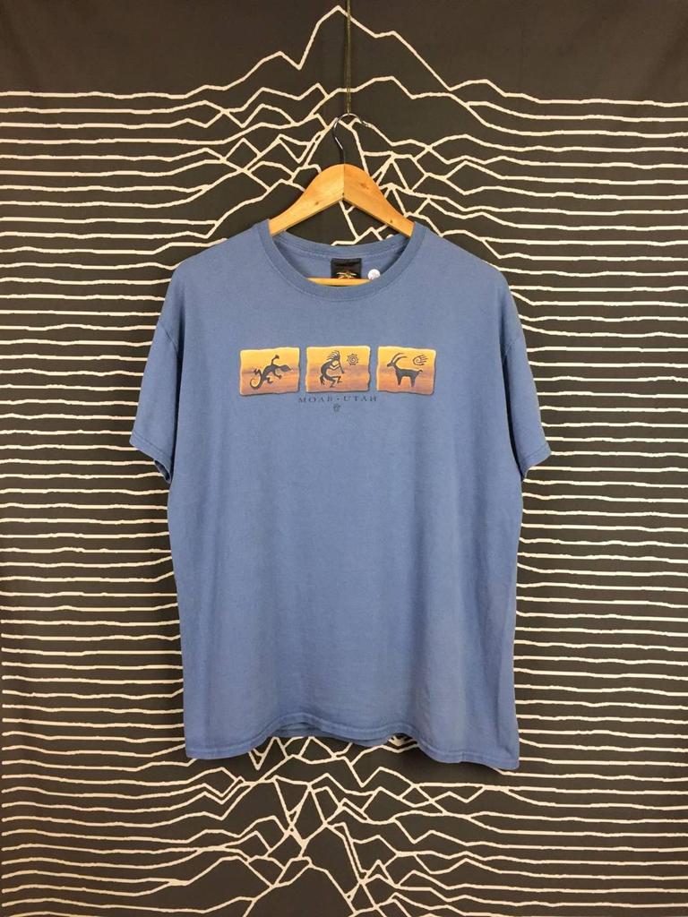 Vtg Prairie Mountain Moab Utah Arches National Park Tee Size L
