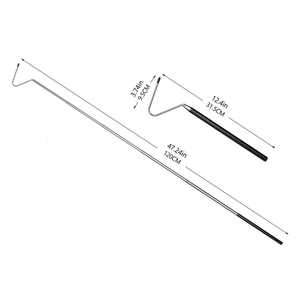 Змеиные крюки и захваты Змеиные палки и захваты Удлиненный выдвижной крюк против укусов с нескользящей ручкой для чистки