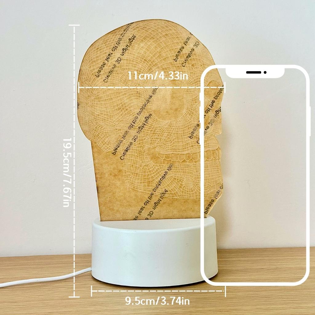 3D Хрустальный Череп Светодиодный Ночник - Идеальный Выбор для Подарков на Хэллоуин и День Рождения, Украшения Дома и Уникальных Сувениров