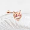 [Onm] Onm 14K Gold Needle Cubic Owl Rose Gold Piercing (S9594111)