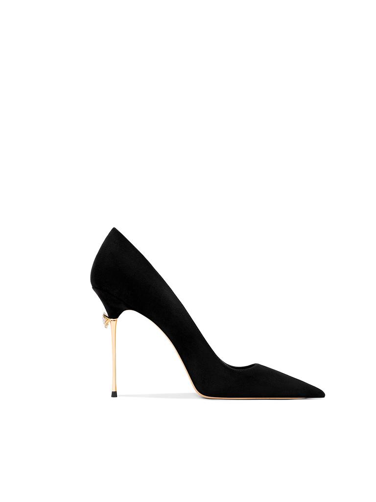 Осенние высококачественные женские туфли на высоком каблуке, классические туфли-лодочки с острым носком, модные туфли на тонком каблуке для офиса