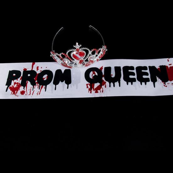 Комплект костюма на Хэллоуин «Призрак невесты» Готическая свадебная одежда с букетом и короной Аксессуары для зомби-наряда для вечеринок и мероприятий