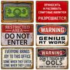 Vintage Bar Metal Signs Bathroom House Living Room Home Retro Wall Decorations Items Luxury Decor Interior Art Posters Tin Signs
