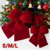 Винтажный Рождественский Красный Бант Подвеска Фланелевый Бант Подвеска для Подвешивания Рождественские Принадлежности для Вечеринки