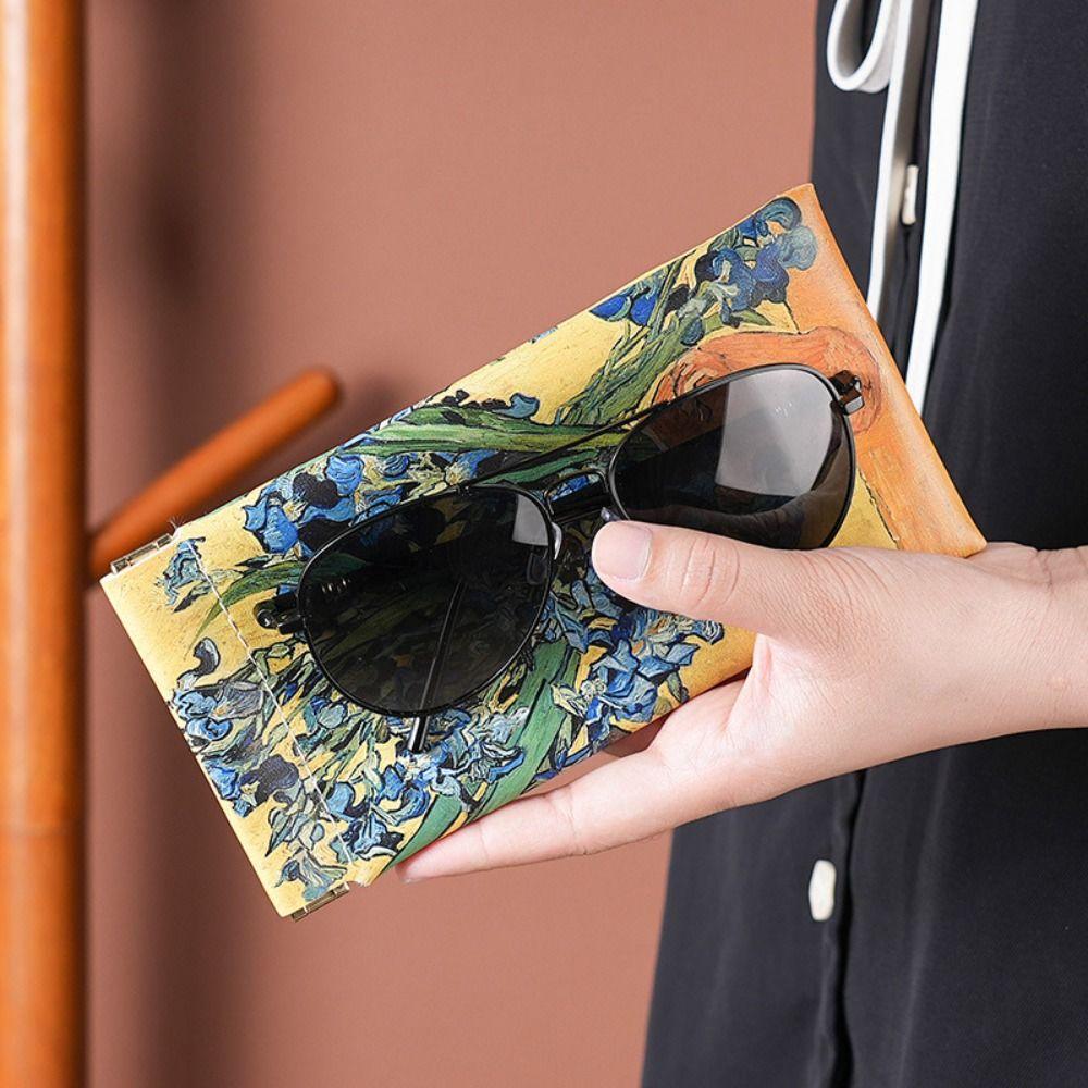 Сумка для хранения солнцезащитных очков из искусственной кожи, простой футляр для очков, портативный футляр для очков