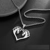 Ожерелье из нержавеющей стали с подвеской в форме сердца
