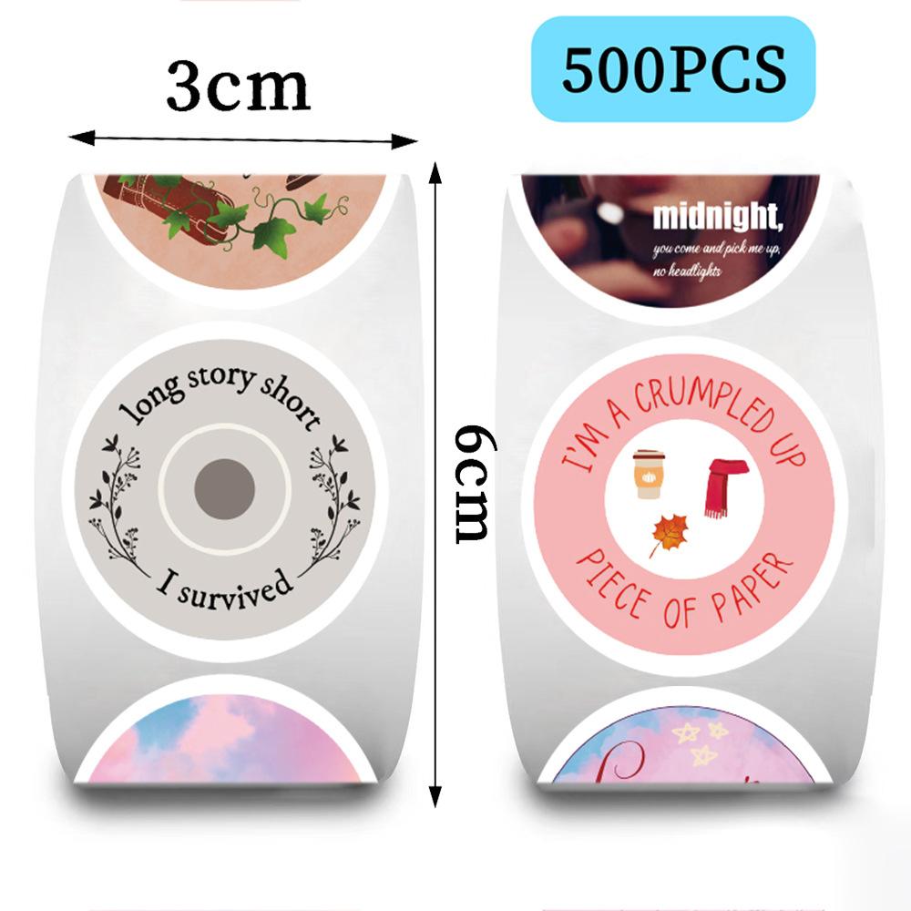 500 Sheets/roll Stickers Roll Stickers New Product Taylor Taylor Swift Creative Handbook Material Self-adhesive Sealing Stickers