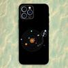 Vinyl DJ Art Record Phone Case For iPhone 16,15,14,13,12,11 Plus,Pro Max,XS,X,XR,SE,Mini,8,7,Soft Silicone Black Cover