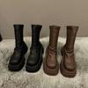 Thick Heel Small Short Boots Women's New Autumn Versatile and Thin Small Thick-soled Thin Boots