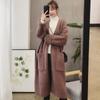 Autumn and Winter Knitted Sweater Women Lazy Wind Loose Medium-length Knitted Cardigan Jacket Female Comfortable Versatile and Fashionable