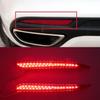 2pcs Red Lens LED Rear Bumper Reflector Light Lamp Brake Lights For Ford Fusion 2013 2014