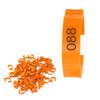 100Pcs Poultry Foot Rings Identification Leg Buckle with Numbers for Chicken Duck Bird
