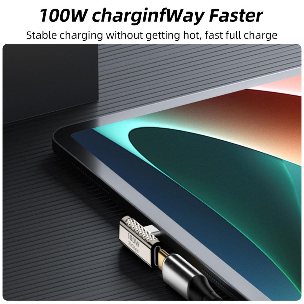 FONKEN Адаптер USB3.2 OTG Type C, 100 Вт, передача данных, 20 Гбит/с, цинковый сплав, быстрая зарядка, видеоразъем 8K для телефона, планшета