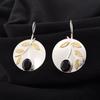Black Onyx Gemstone 925 Sterling Silver Jewelry Handmade Earrings1.73" For Women EE-176-8