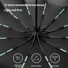 Прочный ветрозащитный автоматический зонт для мужчин и женщин, большие складные зонты с защитой от ультрафиолета, переносной зонт-рюкзак для взрослых