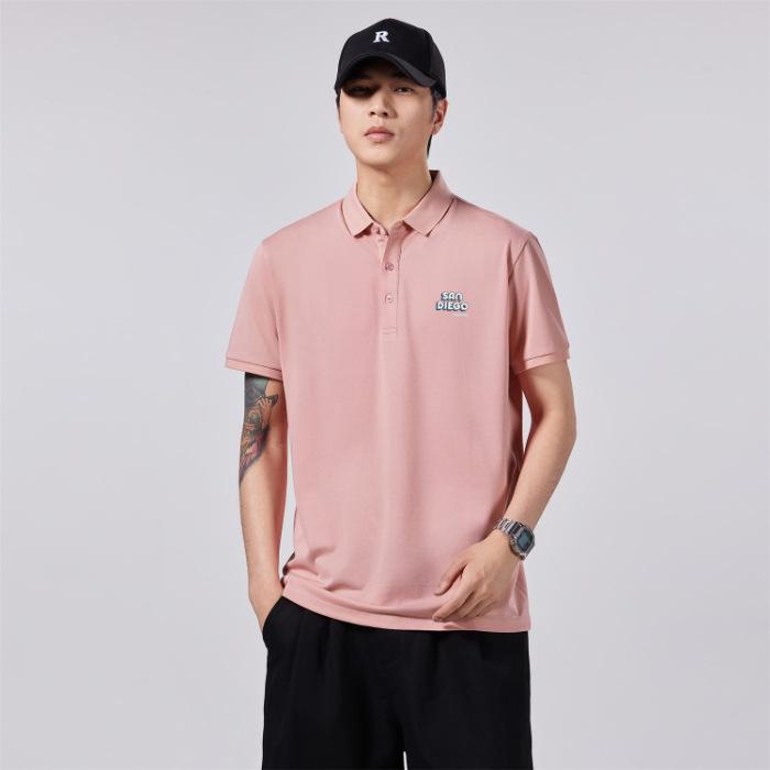Американский топ POLO Мужская футболка с коротким рукавом Свободный крой Воротник-поло Летний Последний мужской топ