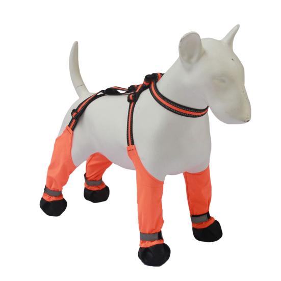 Dog Suspender Booties Anti-Slip Dog Paw Protector Waterproof Boot Leggings Adjustable Dog Suspender Shoes for Winter Snow Rain Hiking