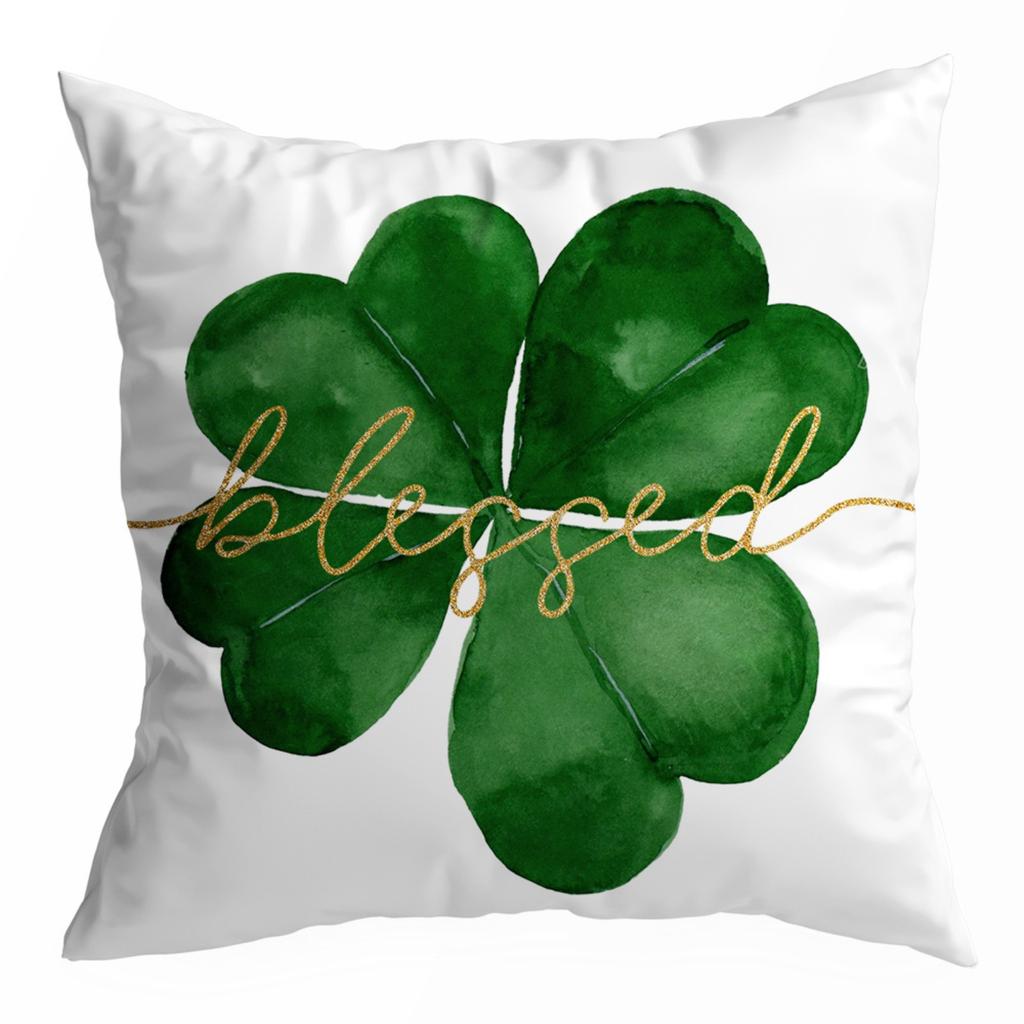 Улица. Льняной чехол ко Дню Святого Патрика, декоративный чехол для подушки в честь ирландского праздника