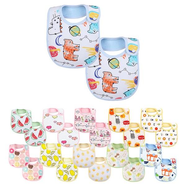 Водонепроницаемый 3-слойный нагрудник Mom's Care из чистого хлопка с кнопками, корейские детские товары