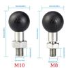 1 Inch M10 M8 Male Thread Mount M10 M8 Screw Mounts Mirror Seat Ball Head M8 M10 Ball Head Adapter for Motorcycle Phone Holder