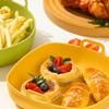 Square Non Stick Oven Accessories Fruit Salad Bowl Microwave Oven Baking Plate Air Fryer Bowl