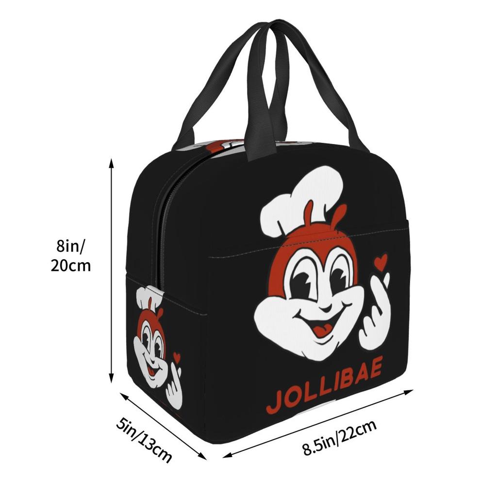 Jolli BAE JOLLIBEE Insulated Lunch Bag for Kids School Cooler Thermal Food Box Tote Leakproof Lunch Boxes Container