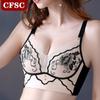Осенне-зимний кружевной бюстгальтер с кольцами из нержавеющей стали, теплое нижнее белье, женский непровисающий бюстгальтер