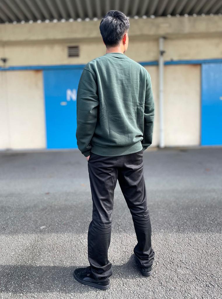 Logo Spark Men's Fleece-Lined Crew Sweatshirt with Embroidered Trim, Light Brown, Size 3L