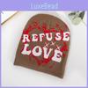 Unisex Knit Cap With Letter And Heart Embroidery Design For Fall Fashion Street