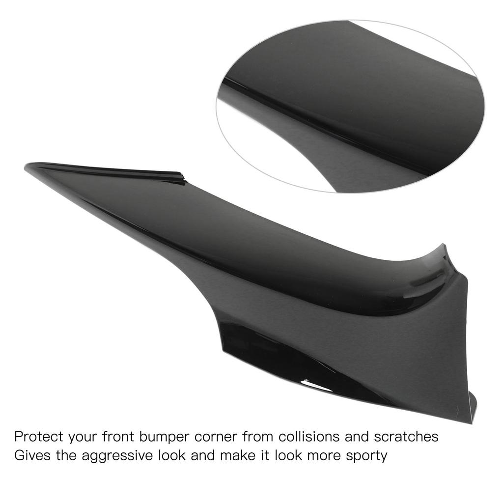 Front Bumper Lips Corner Spoilers Splitters Lower Bumper or Trim for 3 Series E92 M Sport 2006‑2010