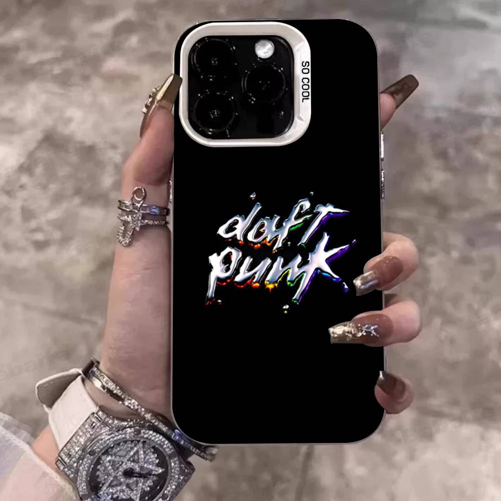 D-Daft Punk Band France Color Phone Case For IPhone 17 16 15 14 13 12 11 Pro Max Plus Pro Shell