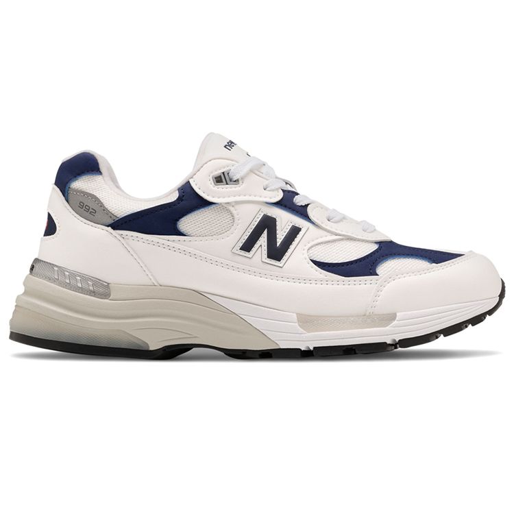 New Balance 992 Сделано в США Бело-темно-синие кроссовки унисекс Синие M992EC
