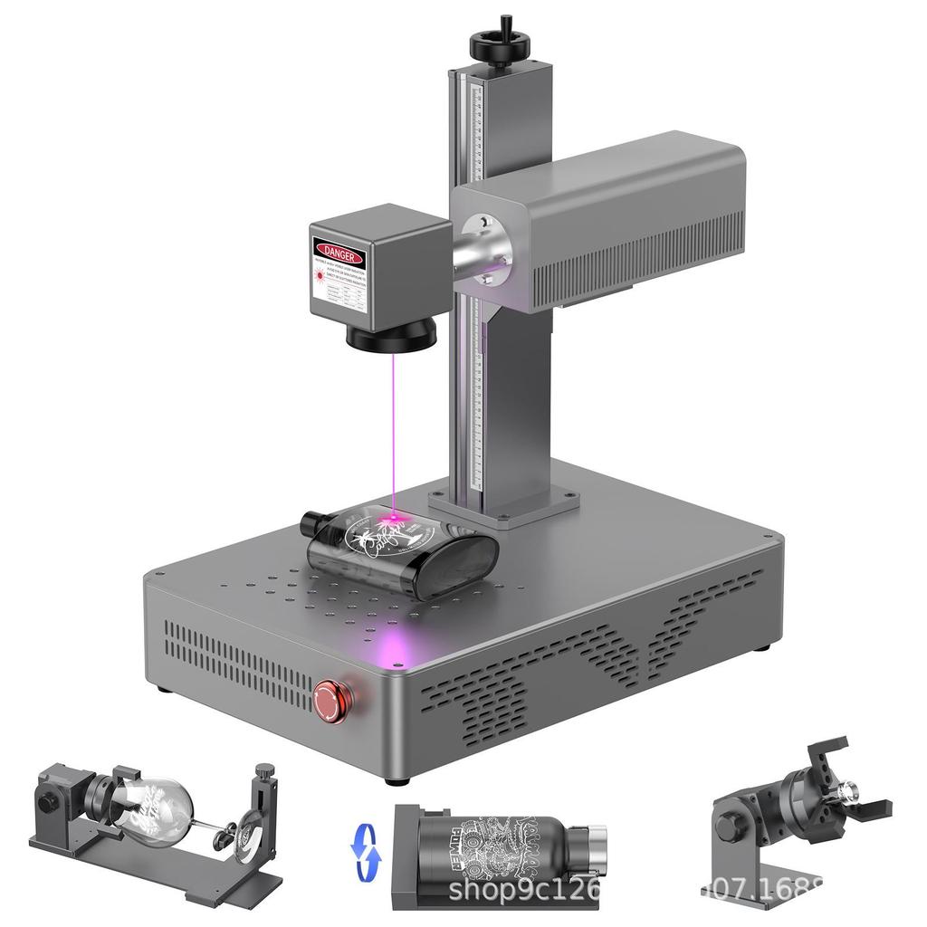UV Laser Engraving Machine for Plastic, Metal, Wood, Glass, Silicone, and More